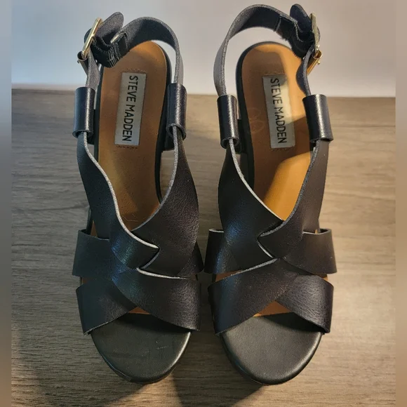 Steve Madden Platform Wedge Sandals - Picture 3 of 5